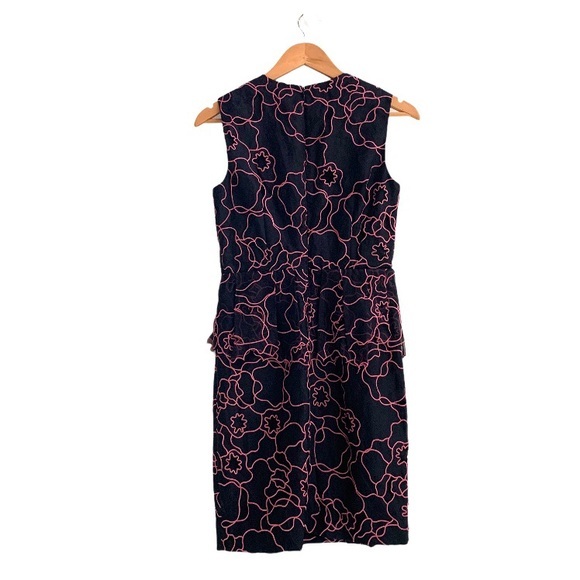 Diane Von Furstenberg Leni Dress Peplum Cocktail Dress Size 2 - Picture 8 of 9